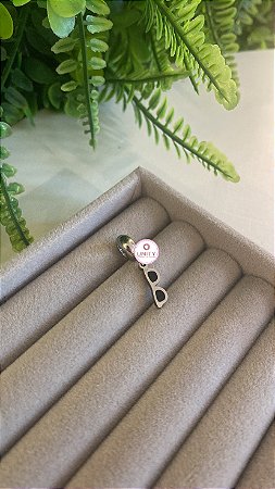 Berloque óculos Aço Inox