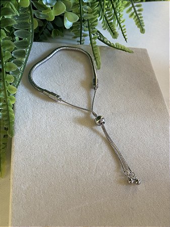 Pulseira para Berloques em Aço Inox