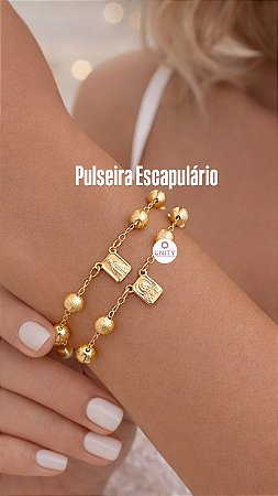 Pulseira Escapulário Semijóia