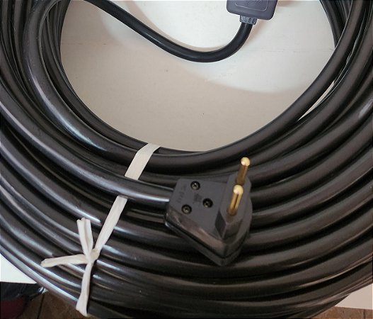 Extensão Elétrica Reforçada 90 Metros 20A Cabo PP  2x2,5mm 2 Tomadas