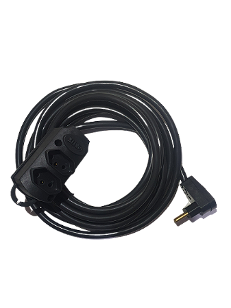 Extensão Elétrica profissional 10A - 80 metros - 2 tomadas - Cabo 2 x 1,00mm