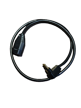 Extensão Elétrica Reforçada 1 Metro 1 Tomada 20A Cabo PP 2x4mm