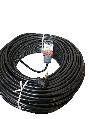 Extensão Elétrica profissional 20A - 100 metros - 4 tomadas Legrand - Cabo PP  2 x 4mm