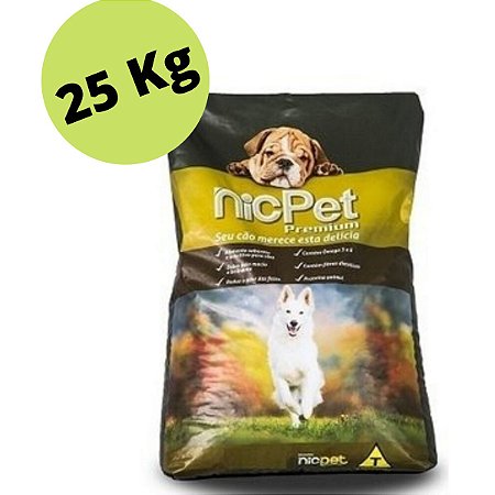 Ração Premium Nic Pet Adulto 25kg