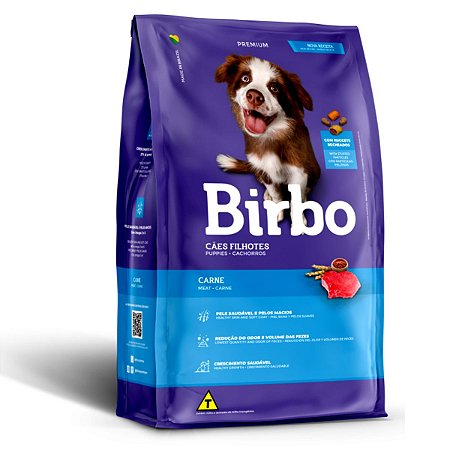 Ração Para Cães Birbo Premium Filhotes Sabor Carne