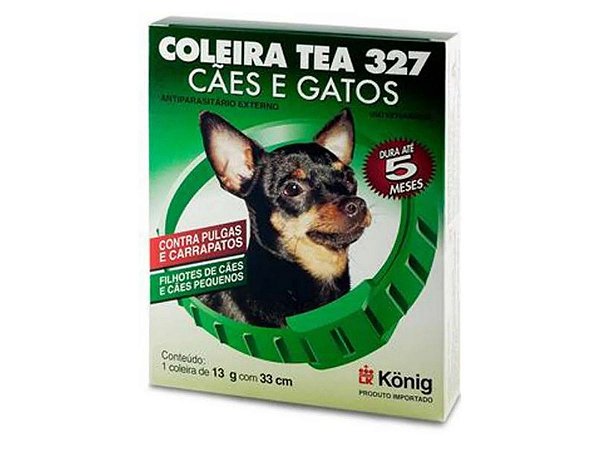 Coleira Antipulgas TEA Konig Para Cães e Gatos