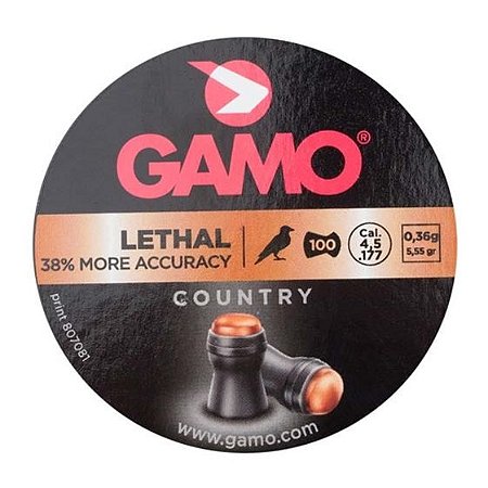Chumbinho Gamo Lethal Country 4.5mm 100un