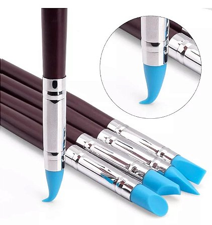 Pincel De Silicone - Modelador Biscuit Artesanato