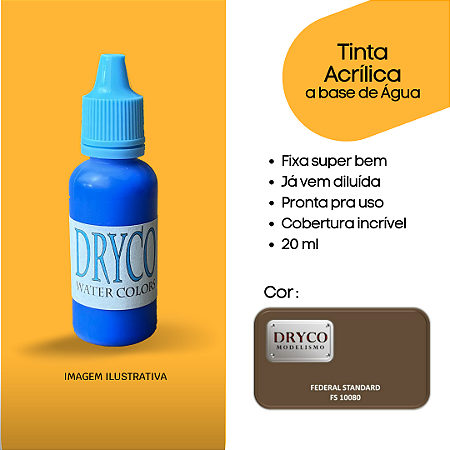 Acrilica Marrom Ref 10080