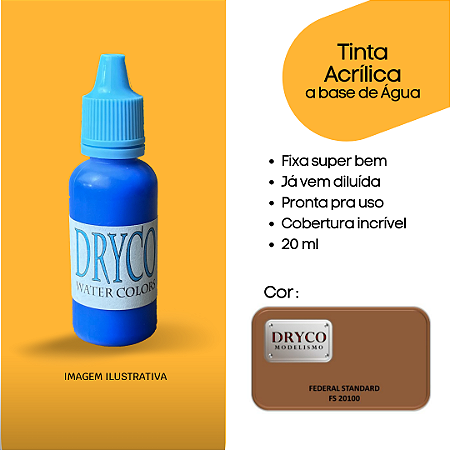 Acrilica Marrom Ref 20100