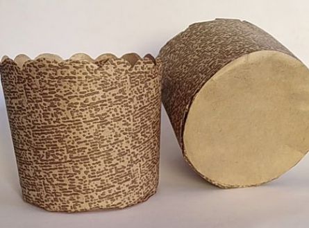 Forma de papel para panetone decorado pacote com 100 - 400 gramas - Petropel