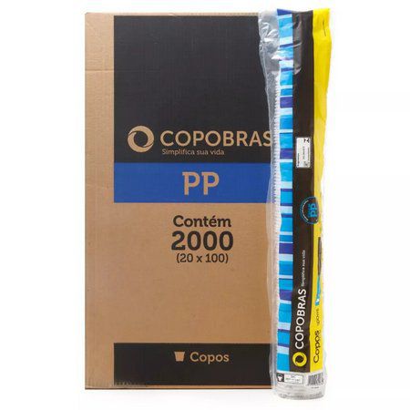 Copos Descartáveis 300 ml. COPOBRAS 2000 u. (20x100)