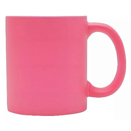 Caneca De Porcelana Para Café Chá Rosa Luminus 350ml Lyor
