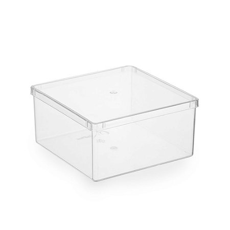 CAIXA ACRÍLICA 12X12X6 TRANSPARENTE UNIDADE