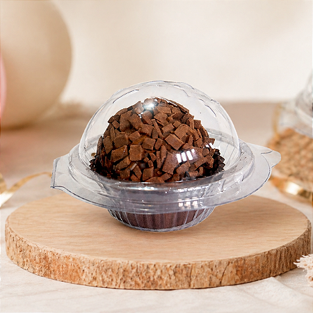 50 Embalagens Blister Bolha Individual Transparente Para Doces Brigadeiros Festa Aniversário Casamento Flip