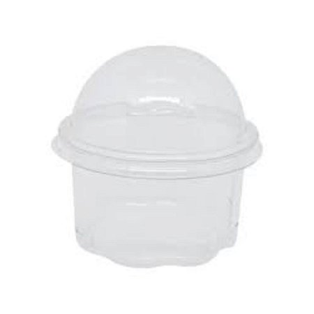 10un Pote Copo com Tampa Bolha Transparente 380ml Flip