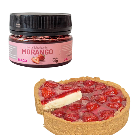 Pasta Saborizante Morango 90g Sobremesas Mago