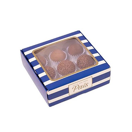 CAIXA C/ VISOR P/ 9 DOCES PAI QUERIDO - PCT C/ 10 UN