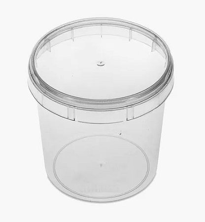 POTE REDONDO C/ TAMPA 220ml C/10 UN - PLASTILÂNIA