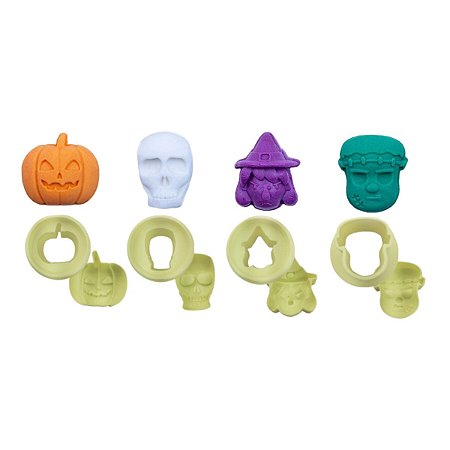 MOLDES EJETOR MAX P/ DOCES E BRIGADEIROS HALLOWEEN-BLUE STAR