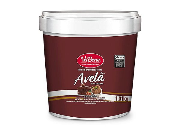 RECHEIO DE CHOCOLATE AO LEITE COM AVELÃ 1,01KG - VABENE