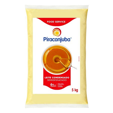 LEITE CONDENSADO SEMIDESNATADO BAG 5KG - PIRACANJUBA