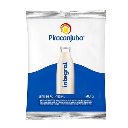 LEITE EM PÓ INTEGRAL 400G - PIRACANJUBA