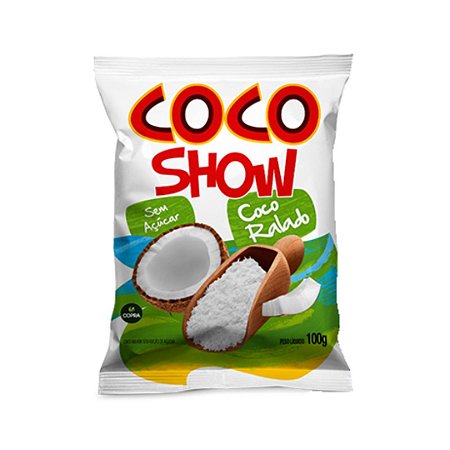 COCO RALADO FINO SEM AÇÚCAR COCO SHOW 100G - COPRA