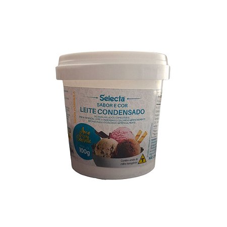 BASE EM PÓ P/ SORVETE SABOR LEITE CONDENSADO 100G - SELECTA