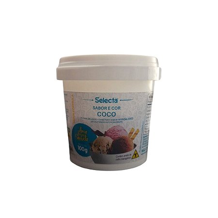 BASE EM PÓ P/ SORVETE SABOR COCO 100G - SELECTA