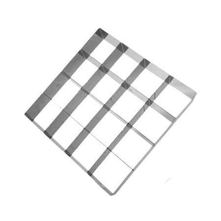 CORTADOR BROWNIE INOX 16 CAVIDADES 21x21x4 - FORMASTER