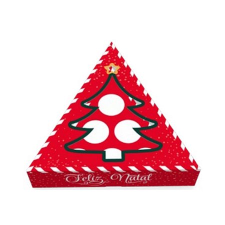 CAIXA PRISMA C/VISOR P/6 DOCES NATAL MÁGICO C/10 C4607-IDEIA