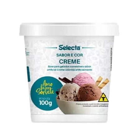 BASE EM PÓ PARA SORVETE SABOR CREME 100G SELECTA