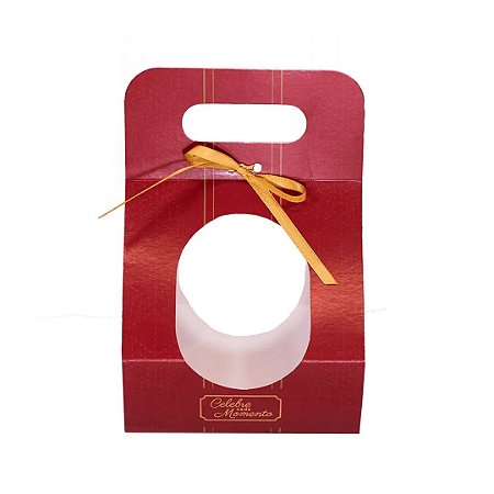10 CINTAS BOL (G) 19,5x13,5x13 CELEBRE VERMELHA C4812 IDEIA