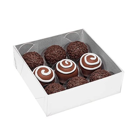 10 CAIXAS BASIC P/ 09 DOCES 4X12X12CM BRANCO C4651 IDEIA