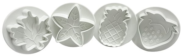 EJETOR FRUTAS E FOLHAS P/ DOCES 4 PÇS - PRIME CHEF