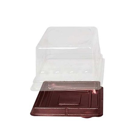 MINI CAKE BOX QUADRADO CHOCOLATE PCT C/10 UN FLIP