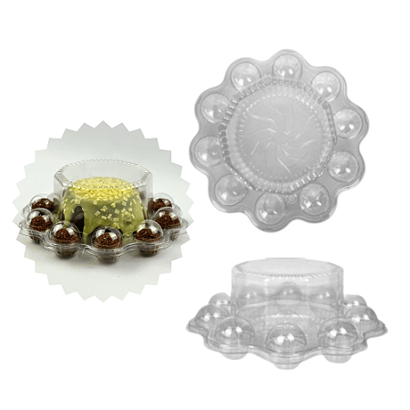 03 Embalagem Mini Festa Cristal 10 Doces Confeitaria Flip 0795