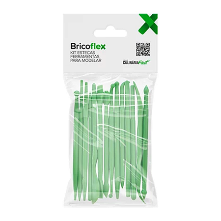 KIT ESTECAS FERRAMENTAS PARA MODELAR C/ 14 UN BRICOFLEX