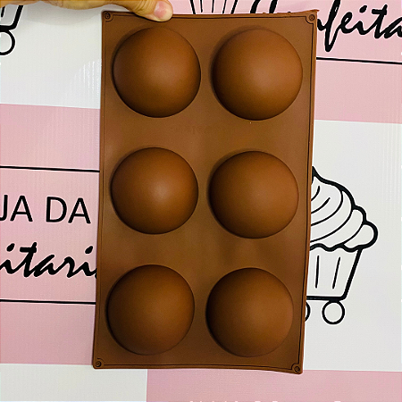 FORMA MEIA ESFERA 29CM PARA CHOCOLATES E DOCES PRIME CHEF