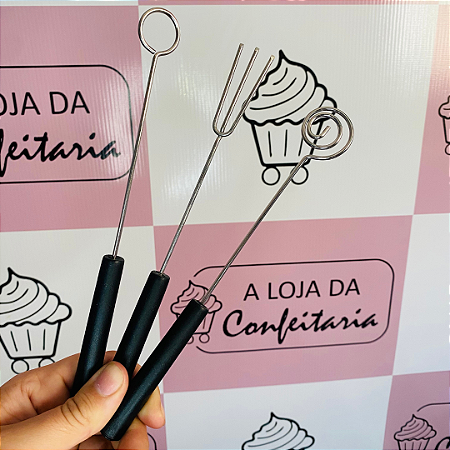 UTENSÍLIOS PARA CHOCOLATE 3 PEÇAS PRIME CHEF