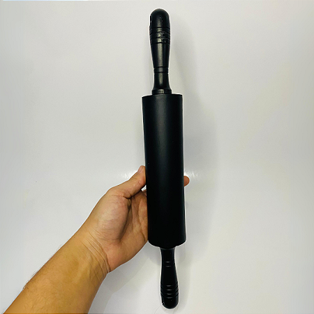 ROLO DE MASSA EM SILICONE ANTIADERENTE 40CM PRETO PRIME CHEF