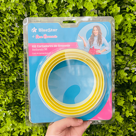 Kit Cortadores Redondo Ana Brownie M Com 4 Peças Blue Star