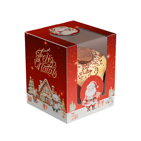 05 CAIXAS MINI PANETONE NATAL ENCANTADO C5192 IDEIA