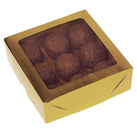 10 CAIXAS LAMINADA C/ VISOR 09 DOCES OURO C4671 IDEIA