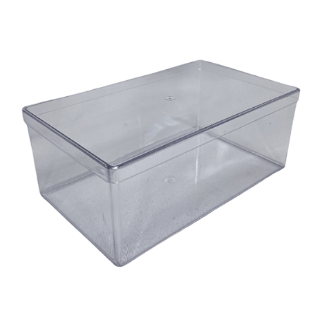 CAKE BOX RETANGULAR 1,750L TRANSPARENTE LSC TOYS