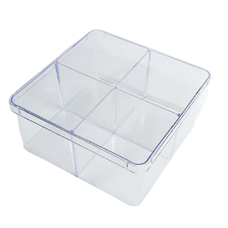CAIXA DIVISÓRIA ACRILICA 15X15 TRANSPARENTE OLDANI