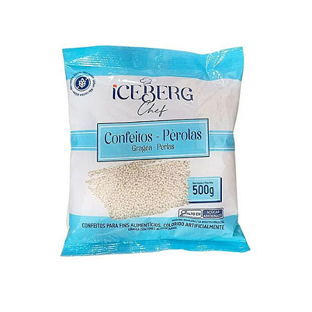 CONFEITO PEROLADO 500G ICEBERG