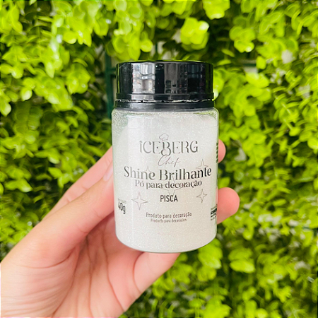 PÓ P/ DECORAÇÃO SHINE EFEITO BRILHANTE PISCA 40G ICEBERG CHEF