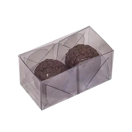 CAIXA BASIC (02 DOCES) CRISTAL - PCT C/ 10 UNIDADES